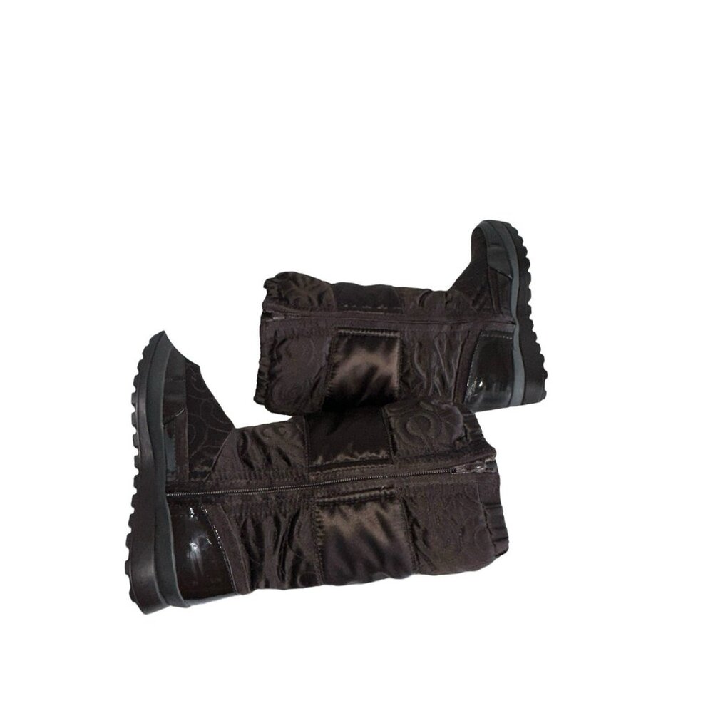 COACH Drexel A7274 Chocolate Brown Quilted Winter Boots Women's Size 7B - Picture 7 of 9
